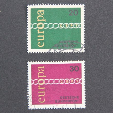 Набор марок EUROPA - Цепочка, Германия 1971 год (полный комплект)
